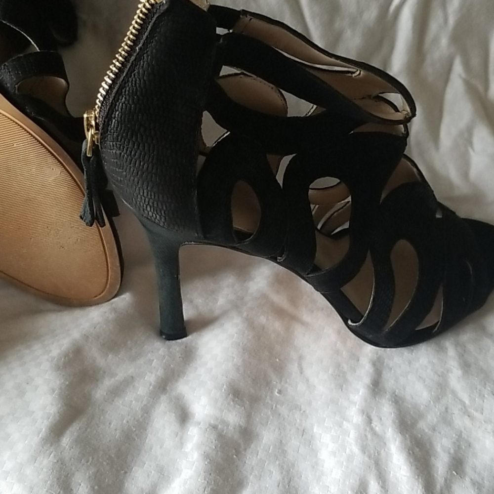 High heeled zipper back stiletto Shoes